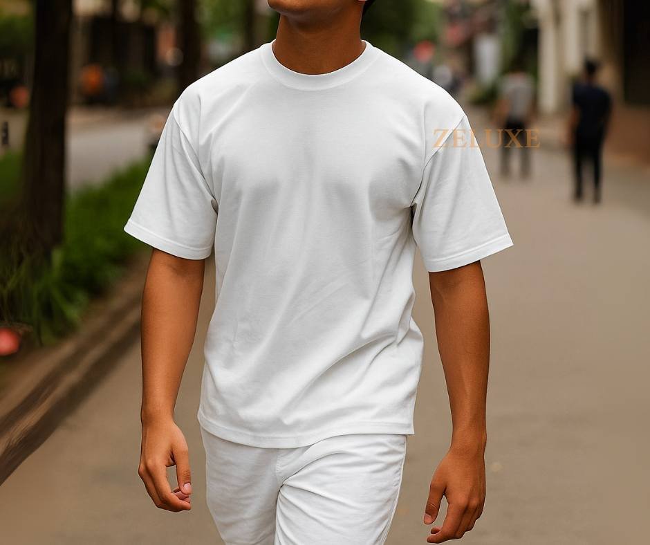 Solid Dropshoulder (White)